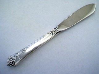 Oneida " Damask Rose " Sterling Silver 6 3/8 " Butter Knife No Monogram