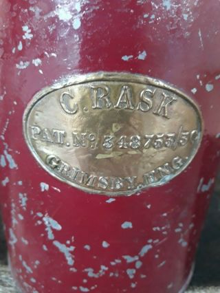 Vintage C.  Rask Ship ' s Lamp/Light Grimsby 2