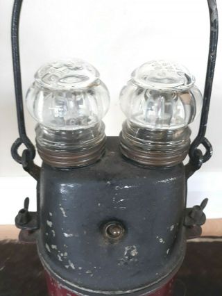 Vintage C.  Rask Ship ' s Lamp/Light Grimsby 3