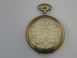 Vintage Elgin Pocket Watch Hunter Case 46mm Size 12 15 Jewels 1907
