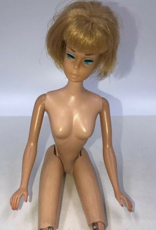 Vintage Ash Blonde American Girl Barbie Doll Number 1958 Pat.  Pend.  Mark Parts