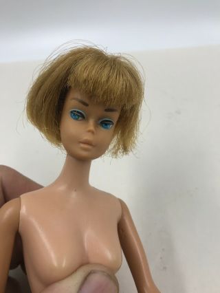 Vintage Ash Blonde American Girl Barbie Doll Number 1958 Pat.  Pend.  Mark PARTS 3