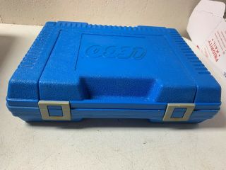 Lego Storage Vintage Carrying Case Large Blue Plastic Box Bin 1985 15x12x4