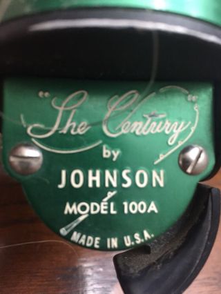 Vintage Johnson Century 100 - A Fishing Reel USA,  U.  S.  A. 4