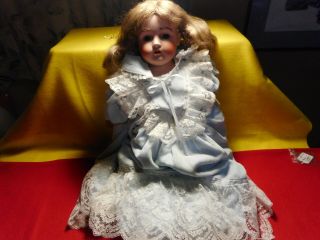 Antique 25 " Kestner German Bisque Doll.  Sleepy Eyes,  Number 11 - Dep - 195