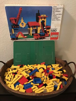 1974 Lego 580 Brick Yard Not Complete Vintage Made In Denmark Toy