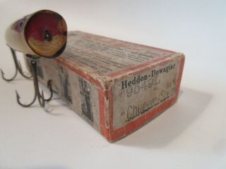 Vintage Heddon Chugger Spook Perch Two Piece Hardware w/ Correct Brush Box 3