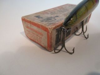 Vintage Heddon Chugger Spook Perch Two Piece Hardware w/ Correct Brush Box 4