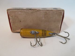 Vintage Heddon Chugger Spook Perch Two Piece Hardware w/ Correct Brush Box 6