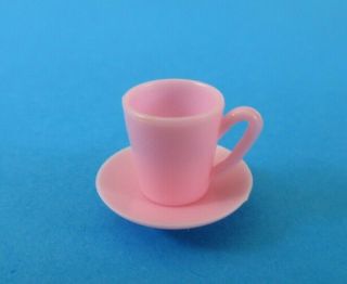 Vintage Barbie - Invitation To Tea / Hostess Set Pink Cup & Saucer 1