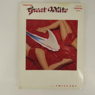 Vintage Great White.  Twice Shy Authentic Guitar Tab 1989