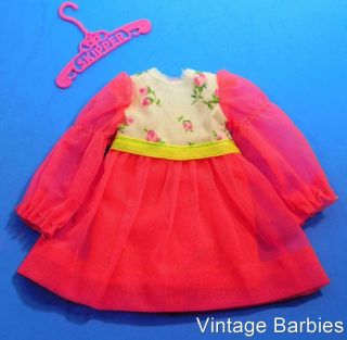 Skipper Doll Budding Beauty 1731 Dress Htf Minty Vintage 1970 