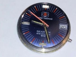 Men ' s Vintage SETH THOMAS Searock Electronic 612 Wristwatch.  Parts / Repair 5