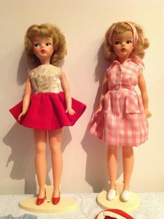 2x Vintage Tammy Ideal Doll,  blond hair with extra Tammy clothes 1960s 2