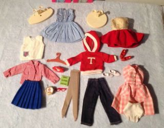 2x Vintage Tammy Ideal Doll,  blond hair with extra Tammy clothes 1960s 4