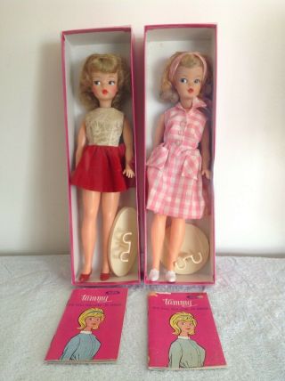 2x Vintage Tammy Ideal Doll,  blond hair with extra Tammy clothes 1960s 8