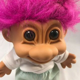 Vintage Russ Troll Doll Purple Hair Large Size 8 