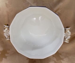 Antique Nymphenburg Porcelain Pearl or Kings Service Veggie Serving Covered Dish 4