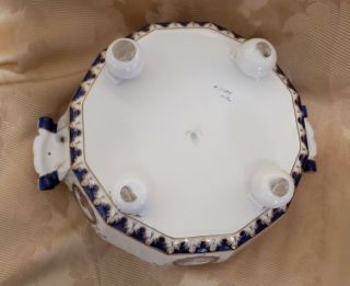 Antique Nymphenburg Porcelain Pearl or Kings Service Veggie Serving Covered Dish 7