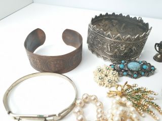 Antique or Vintage Mixed Costume Jewellery Jewelry Car Boot Bundle Harvest 2