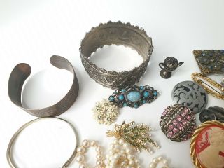 Antique or Vintage Mixed Costume Jewellery Jewelry Car Boot Bundle Harvest 3