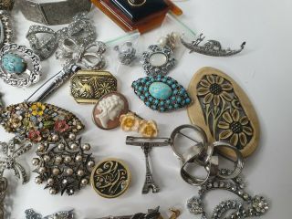 Antique or Vintage Mixed Costume Jewellery Jewelry Car Boot Bundle Harvest 8