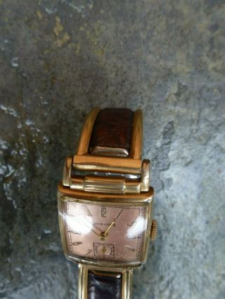 LONGINES Vintage Men ' s Case Wristwatch 10K Gold Filled Watch - 3