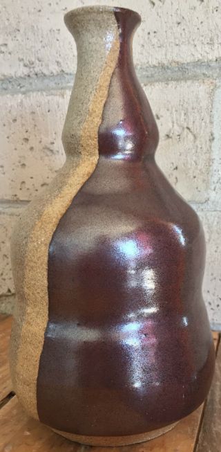 Vtg 60s 70s Ceramic Stoneware Art Pottery Vase Vessel Mid Century Modern Retro 3