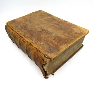 1625 Antique Book " The Essays Of Michel De Montaigne " 17th Century French Book