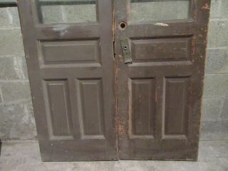 ANTIQUE DOUBLE ENTRANCE FRENCH DOORS 48 X 84.  75 ARCHITECTURAL SALVAGE 4