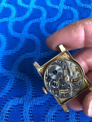 Vtg 1940’s Bulova Mens 21 Jewel Watch Case Parts Repair Jewelry Old 2