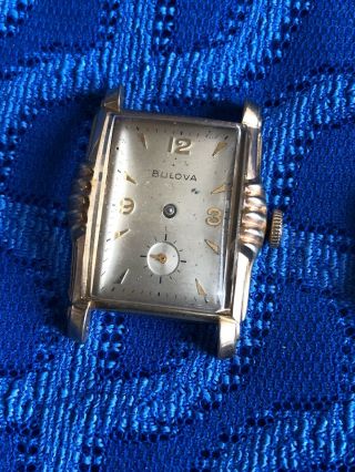 Vtg 1940’s Bulova Mens 21 Jewel Watch Case Parts Repair Jewelry Old 3