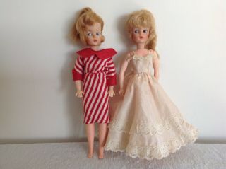 2 X Vintage Tammy Clone Doll Eegee 1960s