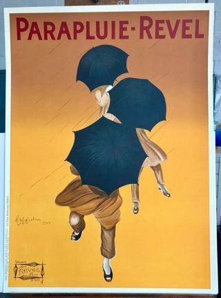 Leonetto Cappiello PARAPLUIE REVEL French Umbrellas Oversize Poster 52 