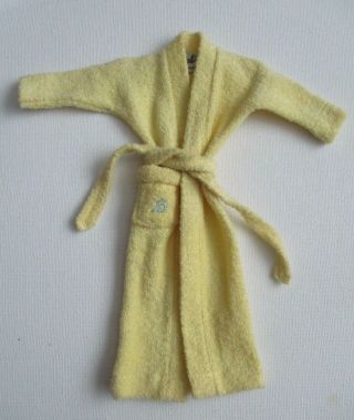 Vintage Barbie: Singing In The Shower 988 Yellow Terry Robe