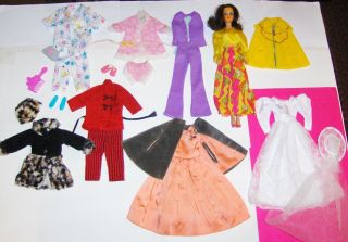 Vintage Barbie Doll (1960) With Clothes And Accessories