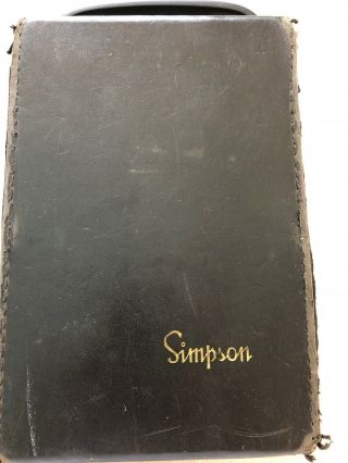 Vintage Simpson 260 Series 3 Multimeter Tester [volt - Ohm - Milliameter] No Glass