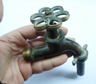Vintage Solid Brass Garden Spigot Faucet