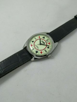 Vintage Swiss made Watch,  Hand Winding,  Movement No.  FHF ST 96 Men ' s Poker face 2