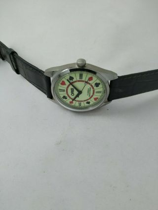 Vintage Swiss made Watch,  Hand Winding,  Movement No.  FHF ST 96 Men ' s Poker face 5