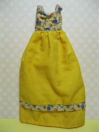 Vintage 1976 1970s Sunshine Family Mother Mom Steffie 2321 Yellow Dress Clothes