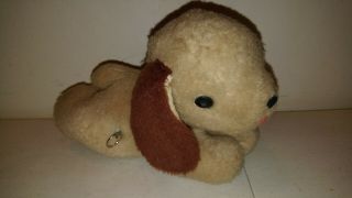 Vintage Plush Puppy Dog Wind Up Stuffed Animal Unmarked - Bring Back My Bonnie