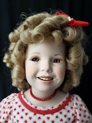 Vintage Shirley Temple Porcelain Doll Artist Donna Rubert 1995 Doll