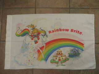 Vintage Rainbow Brite Pillow Case 1980s A