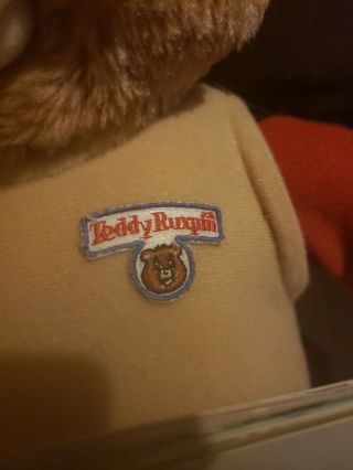 vintage 1985 teddy rubskin world of wonder bear with airship book 3