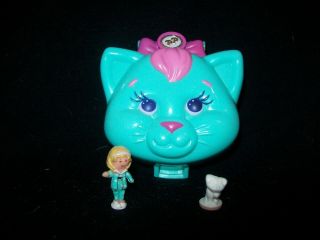Euc 100 Complete Vintage Polly Pocket Cuddly Kitty 1993
