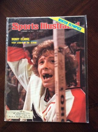 Vintage Sports Illustrated February 23,  1976 Bobby Clarke Flyers
