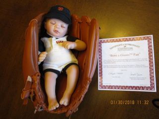 Ashton - Drake Collectible Doll " Born A Giants Fan " - San Francisco Giants -