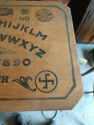 Antique OUIJA 1920 Game Board J.  M.  SIMMONS & CO Chicago OCCULT,  Picture of Witch 4