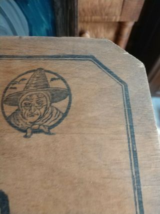 Antique OUIJA 1920 Game Board J.  M.  SIMMONS & CO Chicago OCCULT,  Picture of Witch 8